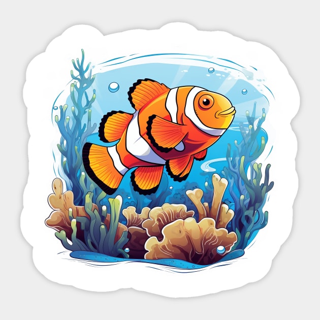 Clownfish Sticker by zooleisurelife